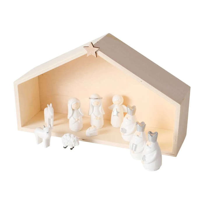 CrÈche noËl figures blancs