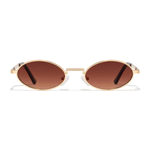 Gafas de Sol Oval Legacy Gold / Gradient Brown D.Franklin