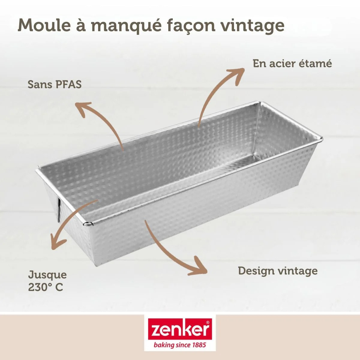 Moule à cake Zenker Silver