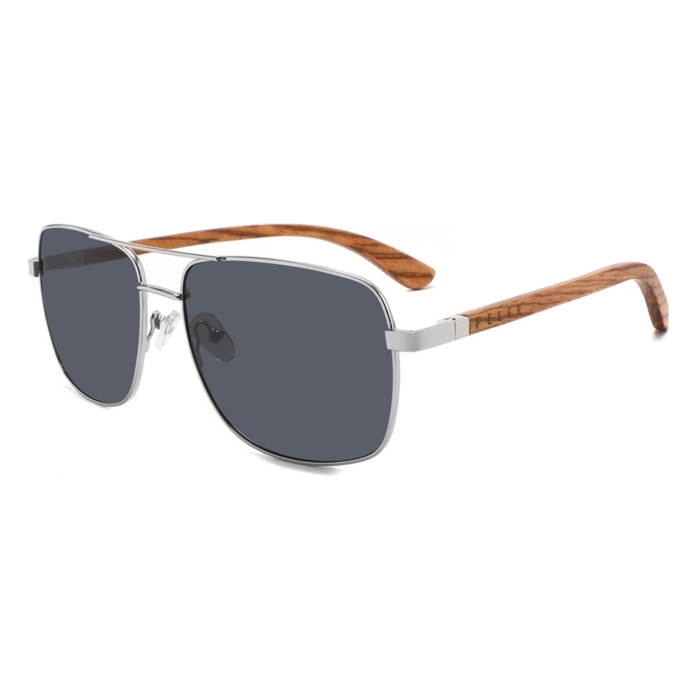 Gafas de Sol Feler 1706-11 Polarizadas de Madera Unisex 62 mm
