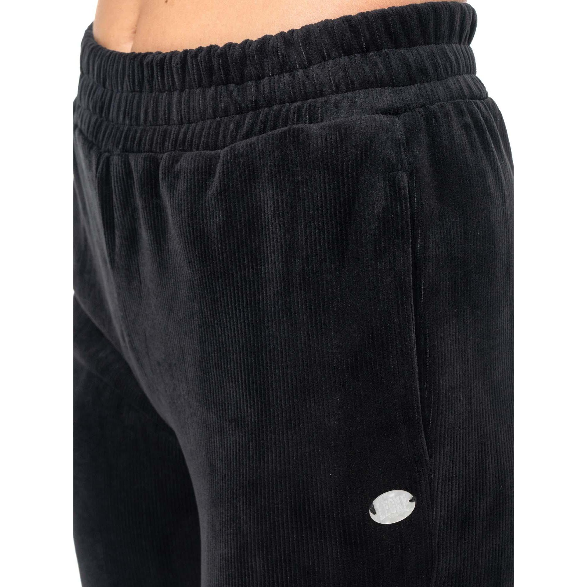Pantalone invernale donna a palazzo in velluto millerighe Leone 1947 Glam Winter