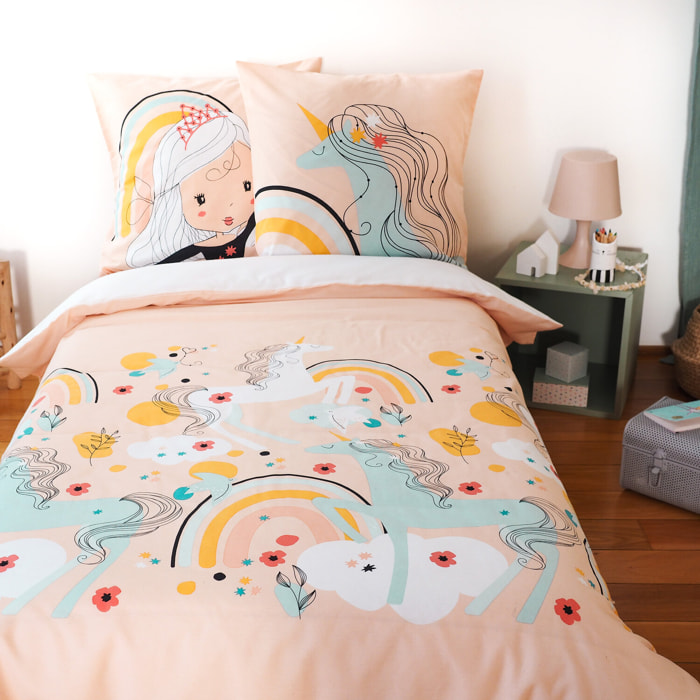 Parure de couette enfant polycoton lola