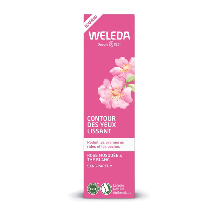 WELEDA -  Contour des yeux lissant Rose musquée & thé blanc 12ml