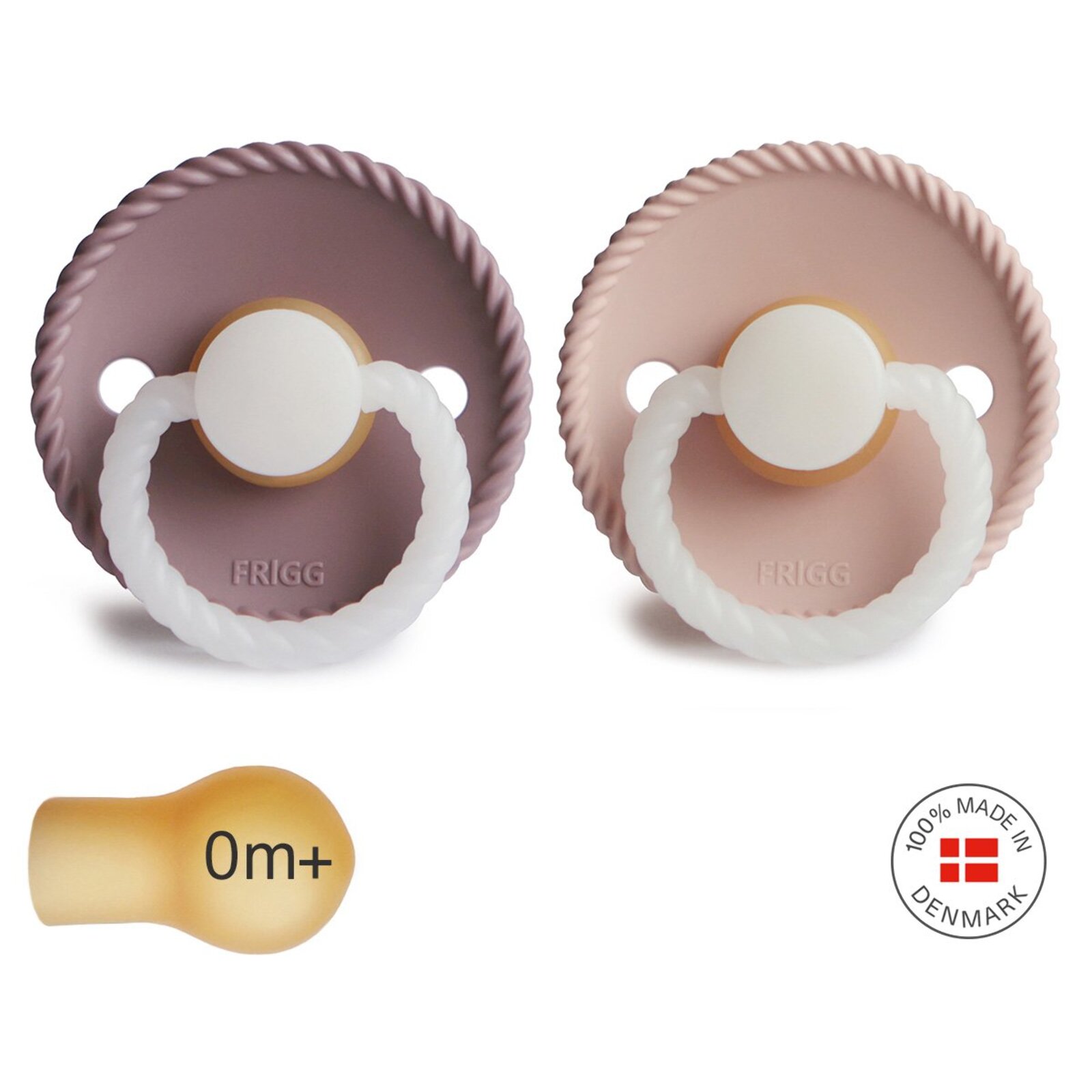 Frigg Pack 2 Chupetes Night Latex Rope