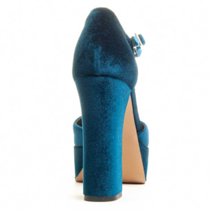 Zapatos de Tacón - Azul - Altura: 10 cm