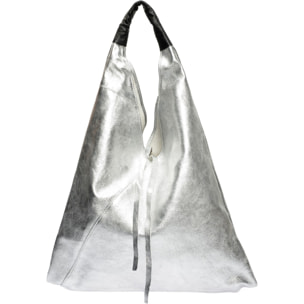 Borsa a tracolla Isabella Rhea Argentato