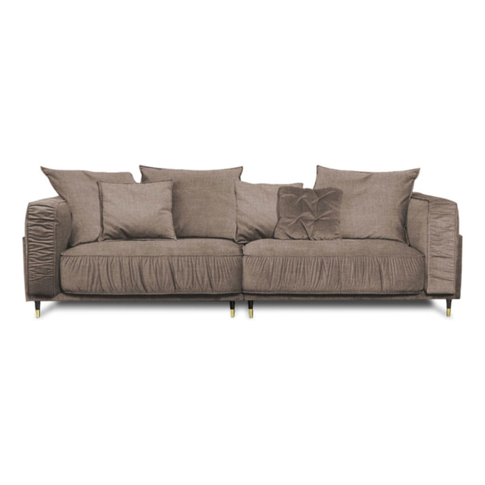 Canapé Droit Velours Fiorenzo - 4 places