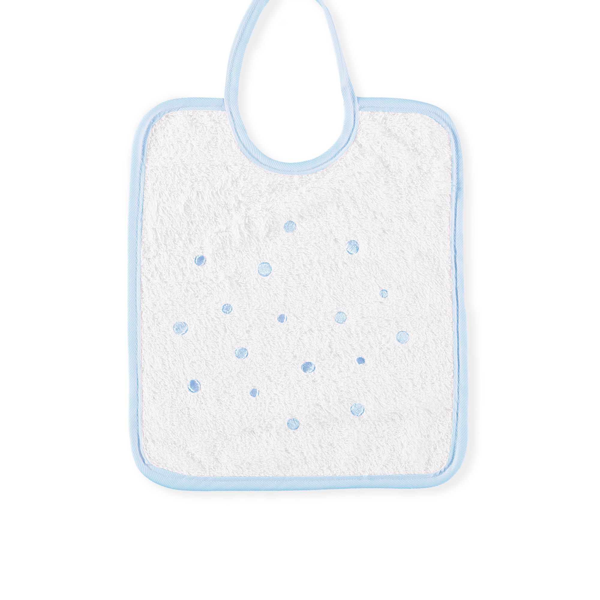 Babero Cuadrado Cinta Topos Beige Talla Uni