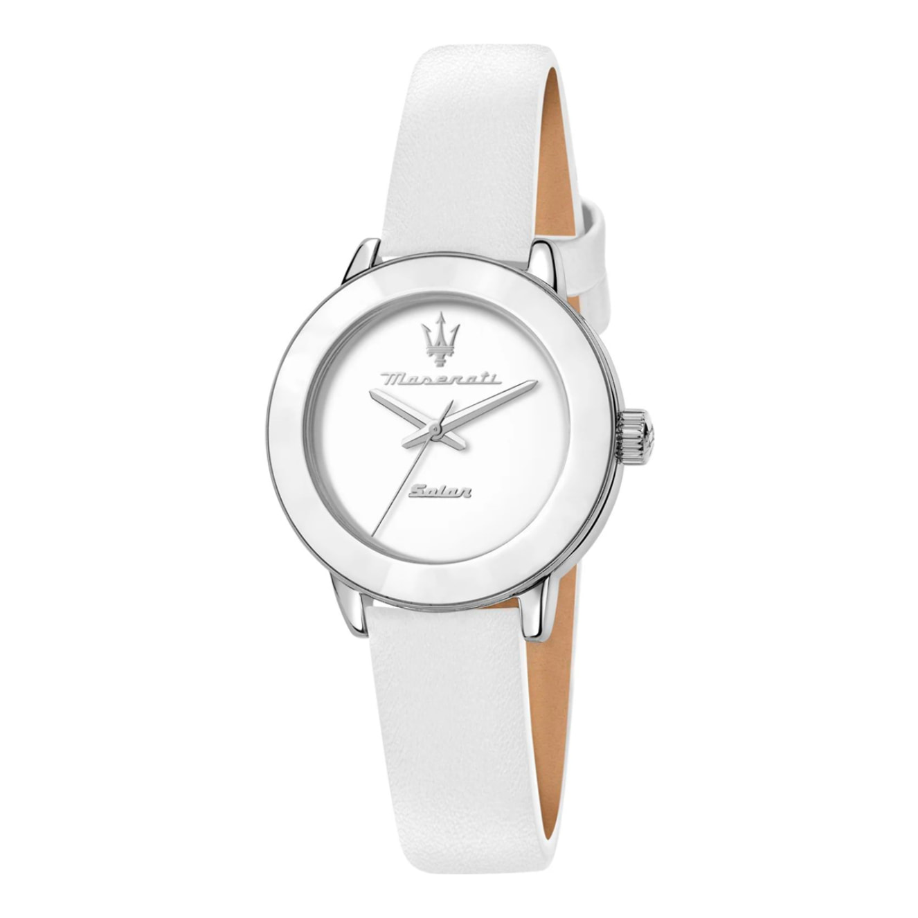 Reloj Maserati R8851145502 Mujer Analogico Solar con Correa de Cuero