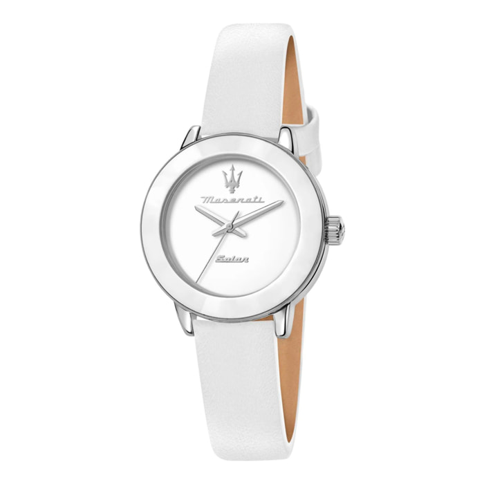 Reloj Maserati R8851145502 Mujer Analogico Solar con Correa de Cuero