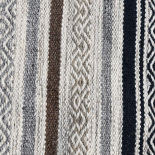 Tapis kilim fait à la main en laine motif géométrique RADA