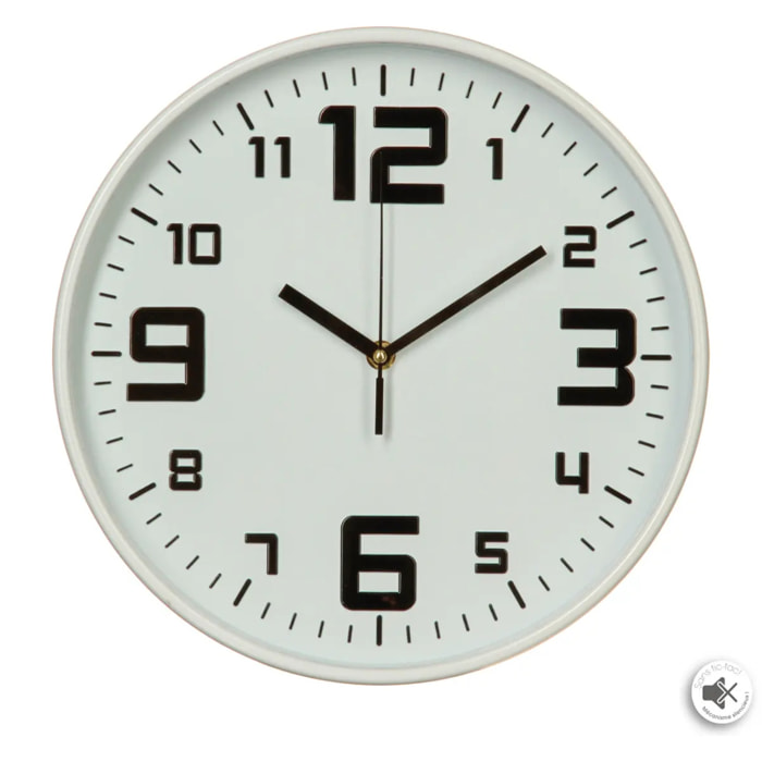 Horloge silencieuse - verre - D30 cm