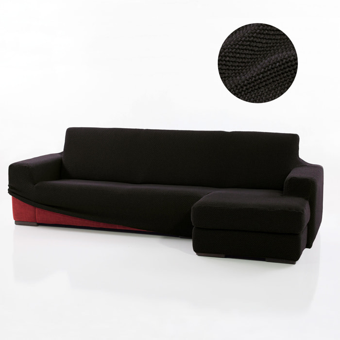 Funda para Chaise Longue derecho (visto de frente) brazo largo SÚPER ELÁSTICA modelo HELENA