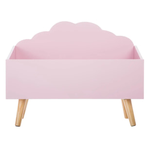 Coffre enfant "Nuage" rose