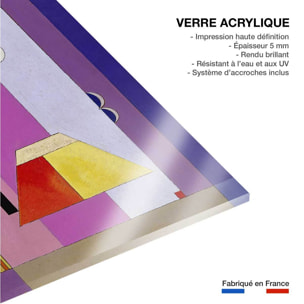 Tableau d'art classique Colds Stripes par Kandinsky Tableau plexiglas