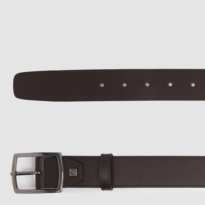 Piquadro Cintura in pelle con fibbia ad ardiglione