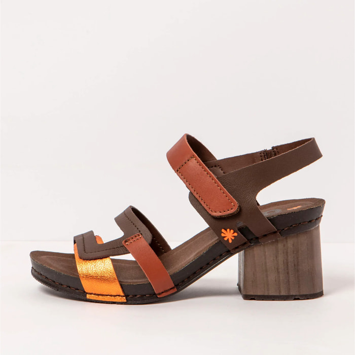 Sandalias con tacón 1875 NAPPA MULTI BROWN/ I WISH color Multi brown