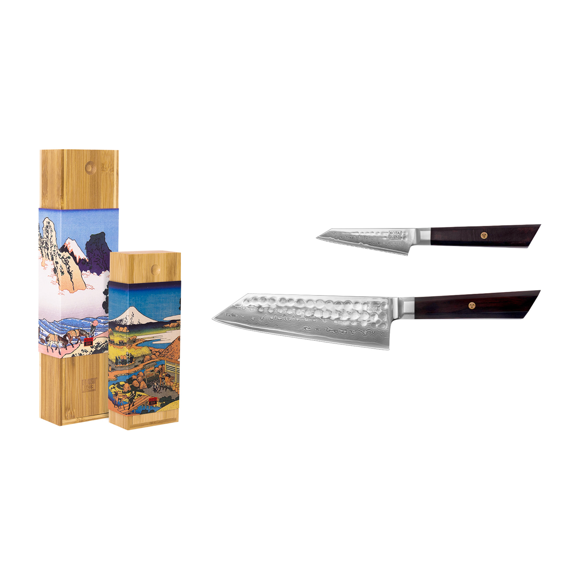 Set di coltelli di base (2 coltelli) - Collezione Bunka Damasco