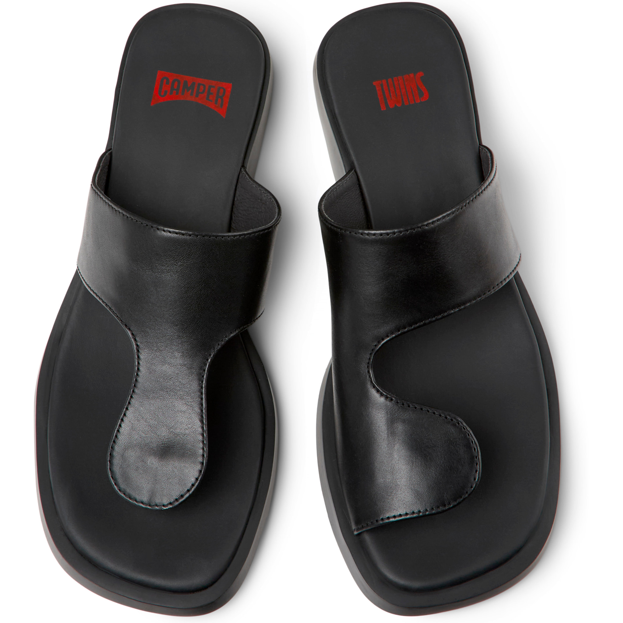 Sandalias - CAMPER Dana Twins - Negro - Cuero liso