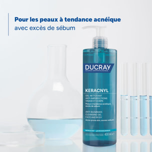 Ducray Keracnyl Gel Nettoyant Anti-Imperfections Visage et Corps - Gel Nettoyant Anti-Imperfections