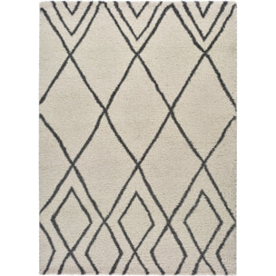 ATLAS Alfombra tipo shaggy blanco, varias medidas disponibles