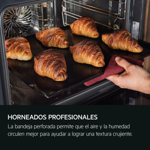 AEG Horno compacto de vapor Serie 9000 ProAssist con SteamPro con Display CookSmart Touch+ 7,8 '', con WiFi TP9SK821B
