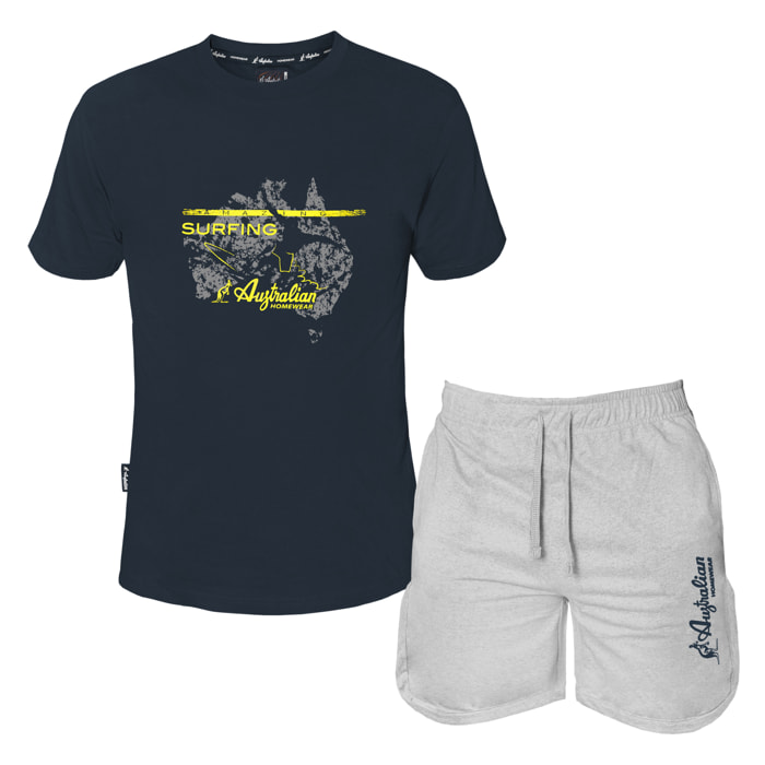 Completo Homewear Uomo Manica Corta AUSTRALIAN Cotone