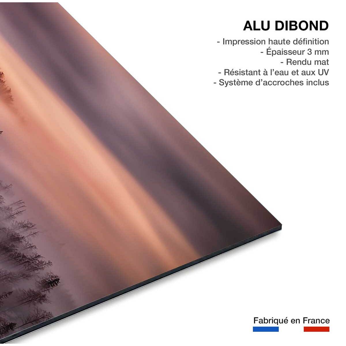 Tableau ciel violet Tableau alu Dibond