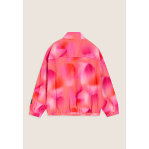 Giacca Bambina Leggera Fantasia Rosa Arancio