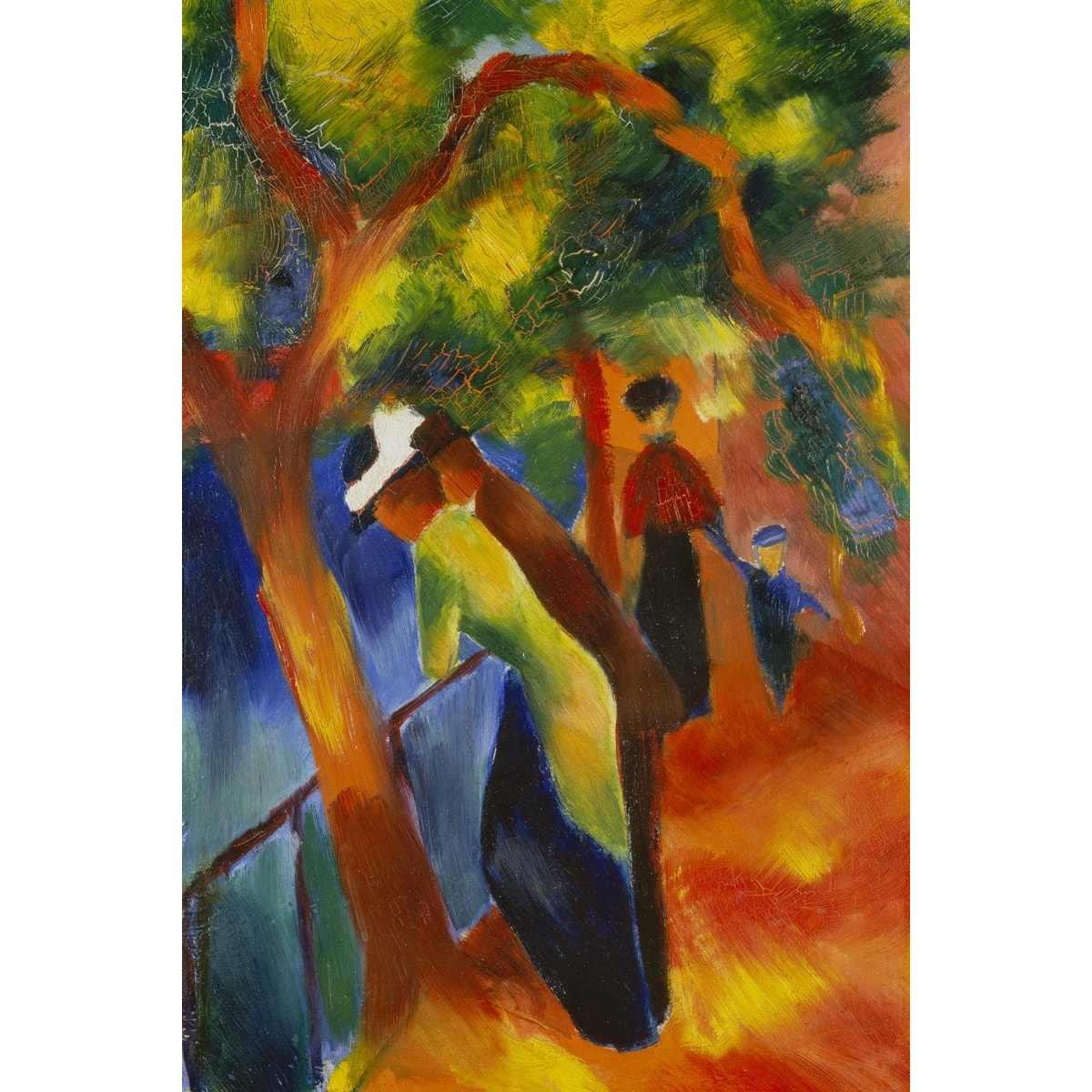 Tableau célèbre August Macke Sunny Path Toile imprimée