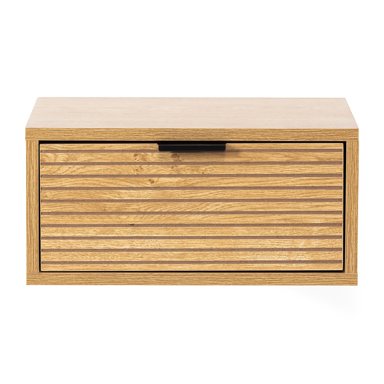 Mesita de noche flotante Mónica 1 cajón efecto Roble