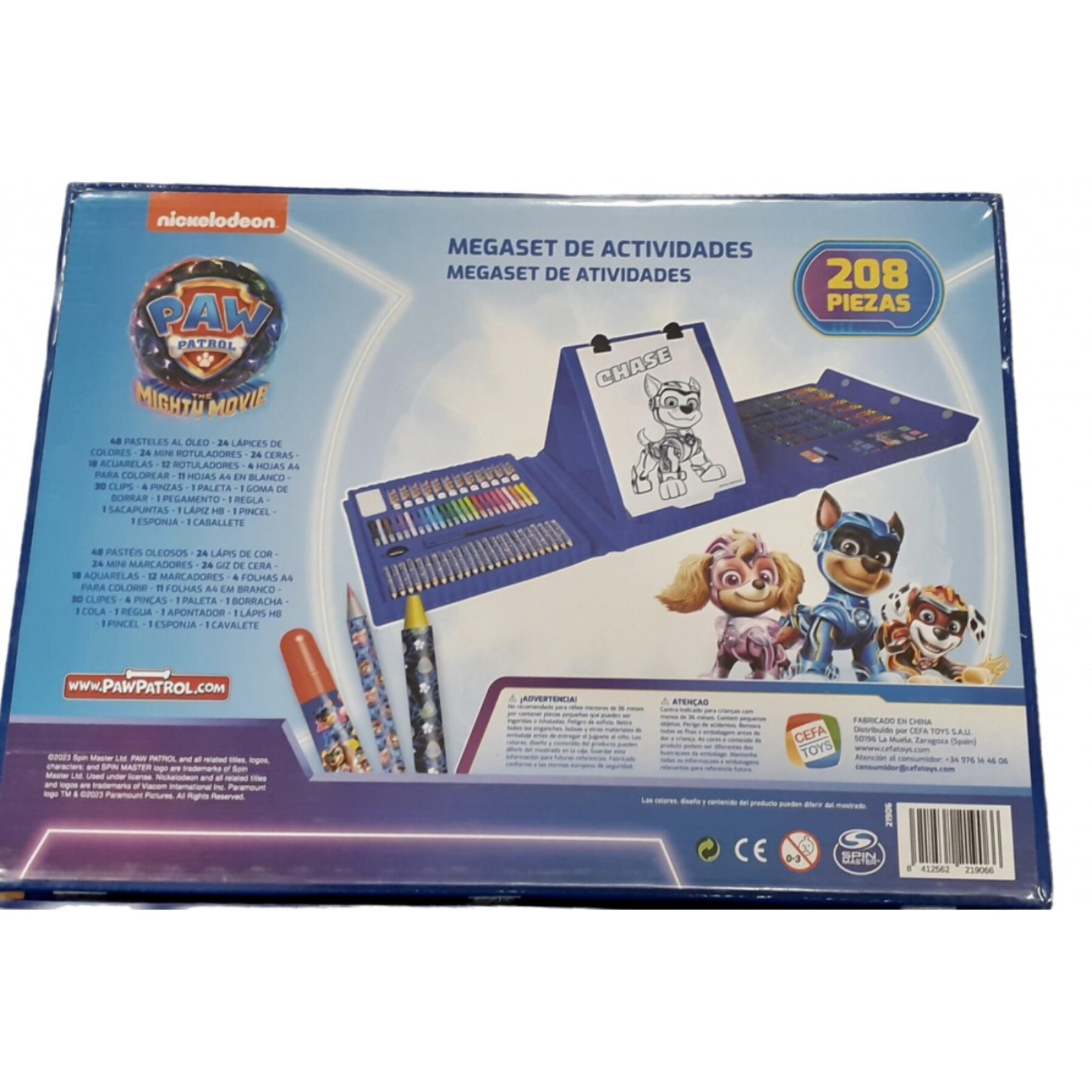 MEGA SET DE ACTIVIDADES 208 PIEZAS PATRULLA CANINA
