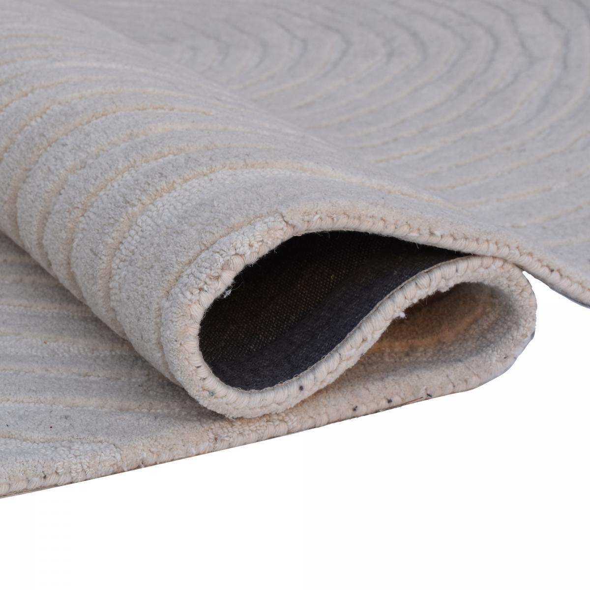 Tapis artisanal CUMINA en laine, tufté main épais et molleux