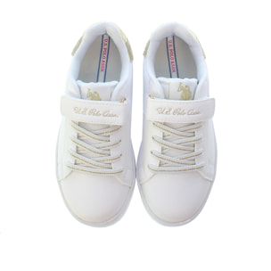 Sneakers U.S. Polo Assn. bianco-oro