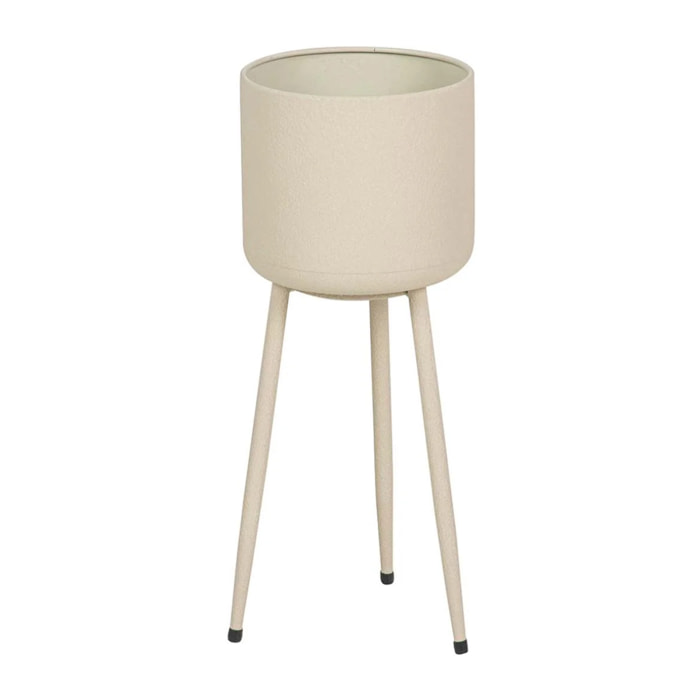 Plantero Metal Beige 20x20x50 Cm