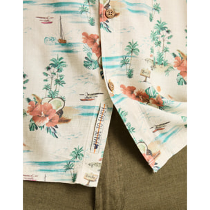 Camisa Manga Corta Off White - Waikiki