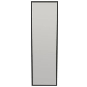 Specchio Dcarrier, Specchiera, Articolo d'arredo a muro, Decorazione con specchio, 50x2h160 cm, Nero