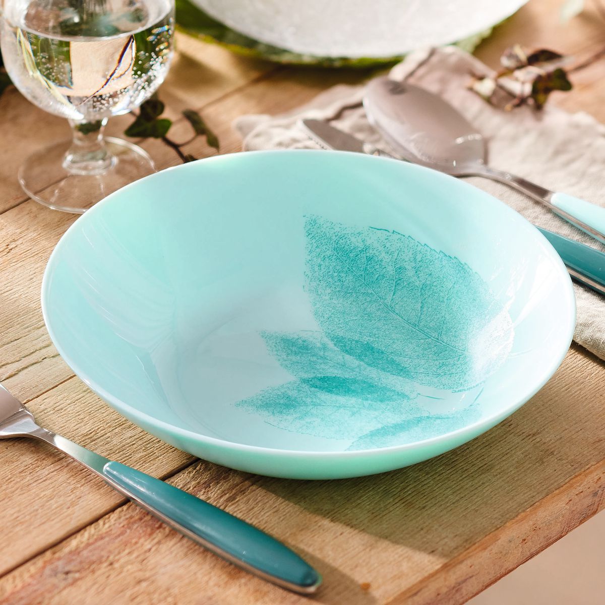 Assiette creuse turquoise 20 cm Arpegio - Luminarc