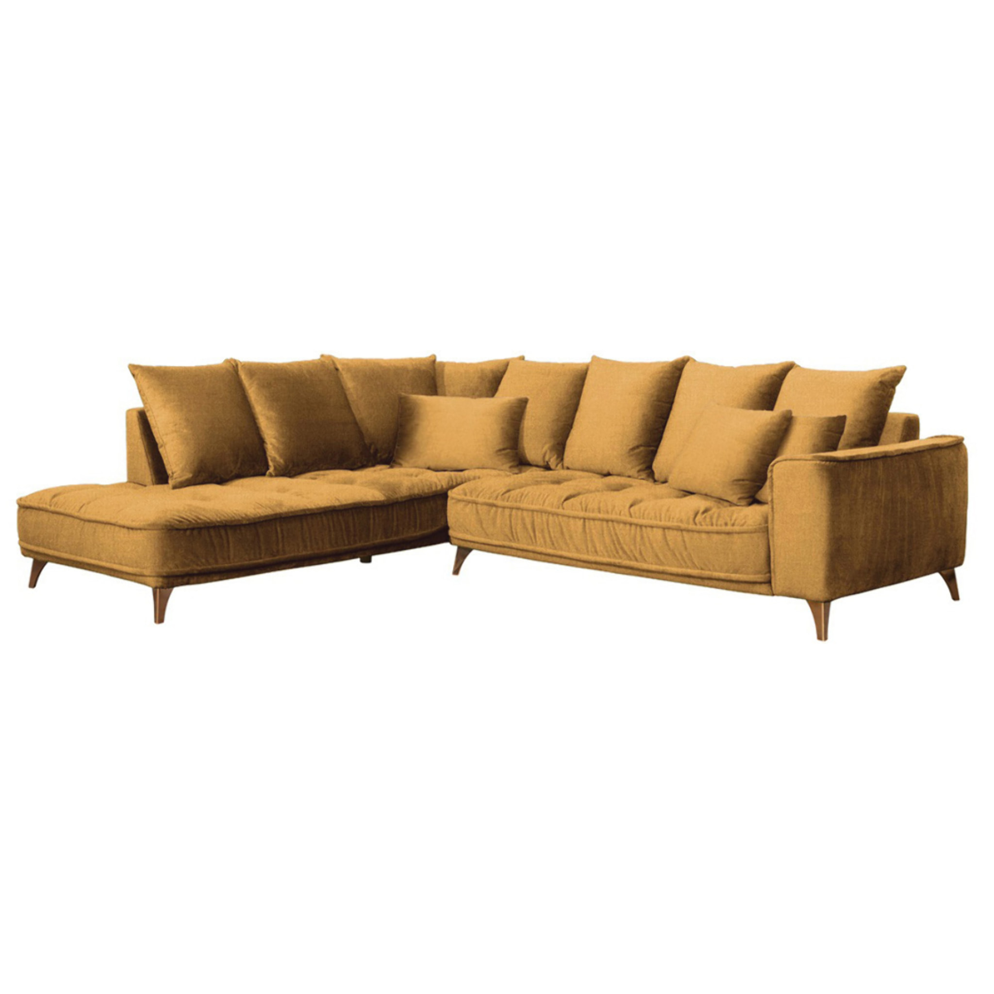 Canapé d'Angle Gauche Tissu Altamo, 4 Places, Housse Déhoussable, Style Scandinave