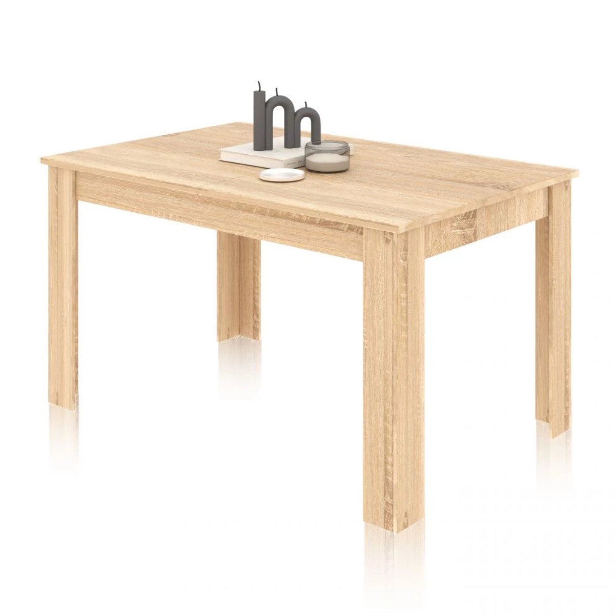 Mesa de comedor extensible roble canadian 140-190x90 cm Danna Roble Canadian