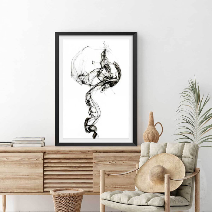 Poster black smoke medusa Affiche seule