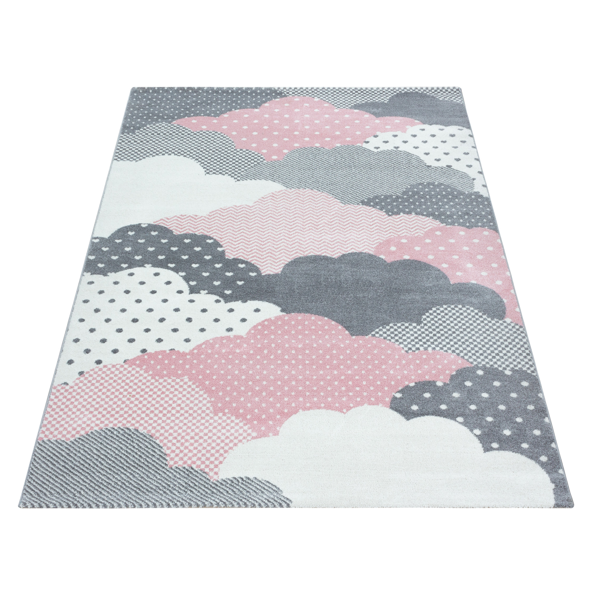 BAMBI - Tapis enfants à motif nuage rose