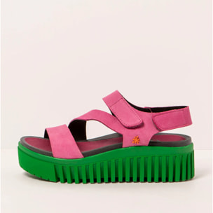 Sandalia de cuña 1573 NOBUCK PINK/BRIGHTON color Pink