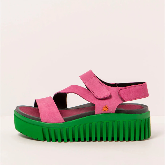 Sandalia de cuña 1573 NOBUCK PINK/BRIGHTON color Pink