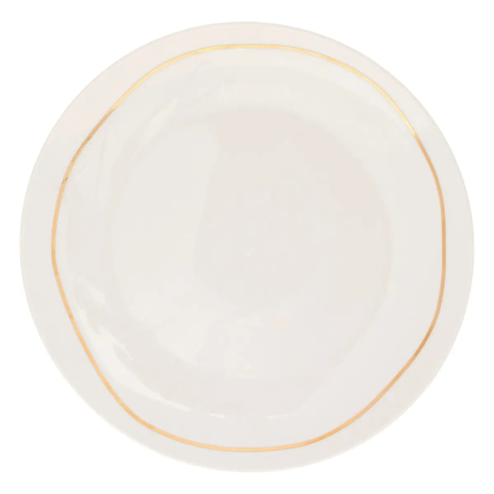 Assiette plate Selena blanc D26,8xH2,7cm