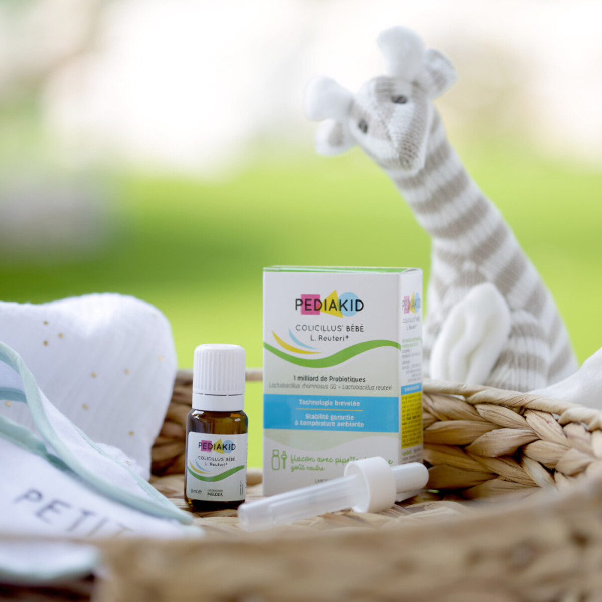 PEDIAKID - Colicillus® Bébé - Suspension Huileuse à base de Lactobacillus Rhamnosus GG - Teneur Garantie 1 Milliard par Prise - Réduit les Contractions Abdominales - Goût Neutre - Lot de 2