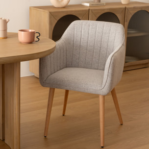 Fauteuil "Visoca" gris