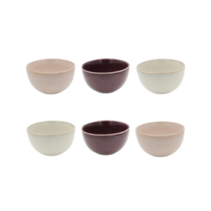 Lot de 6 bols médiums, TERRA