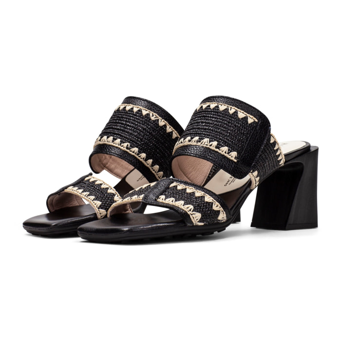 Sandalia Miami Negro 5 cm