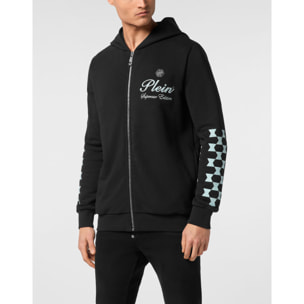 PHILIPP PLEIN Hooded Sweatjacket